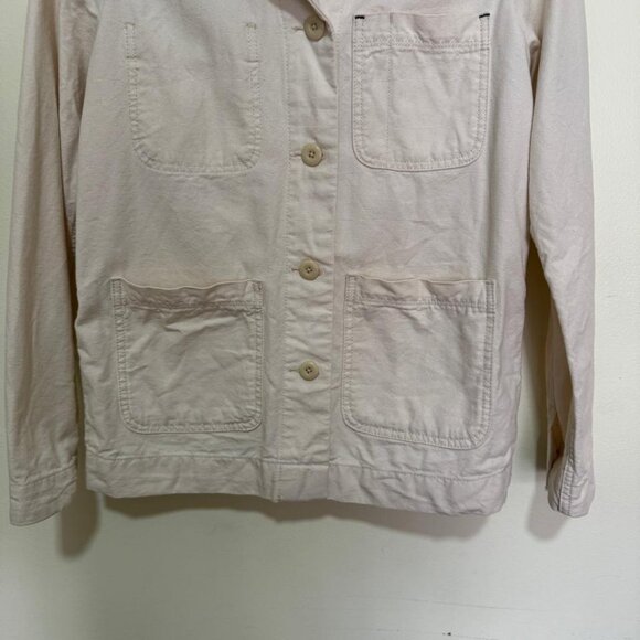 Everlane The Denim Chore Jacket Button in Beige color size M - Picture 7 of 10